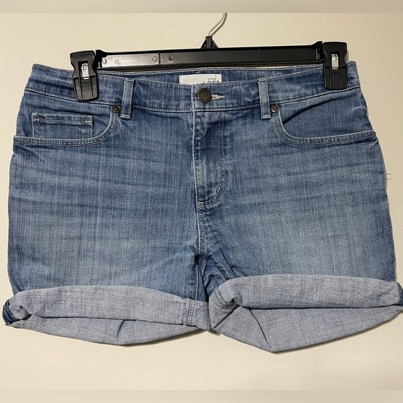 LOFT Pants - LOFT Ann Taylor Cuffed Denim Midrise Jean Shorts